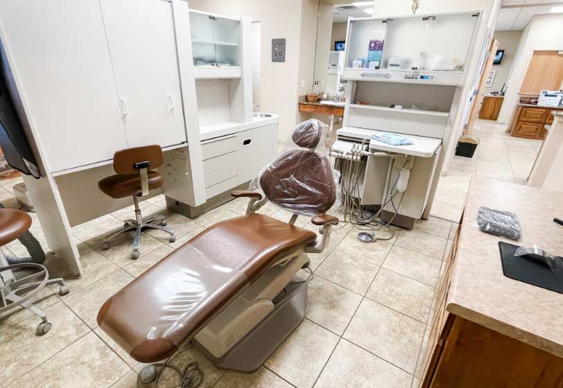 inside the exam room at Sandia View Family Dental in Rio Rancho, NM
